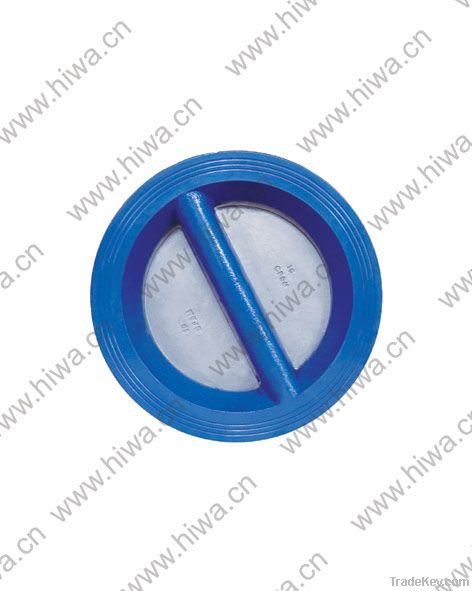 Wafer dual plate check valve