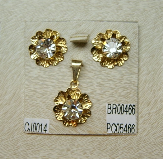 SET COSTUME JEWELRY GOLD FILLED