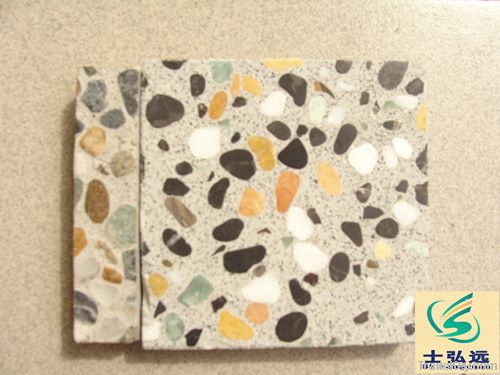 Honed Stone Tiles, Half-polished Terrazzo Tiles