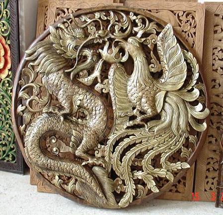 Dragon &amp; Swan Carving