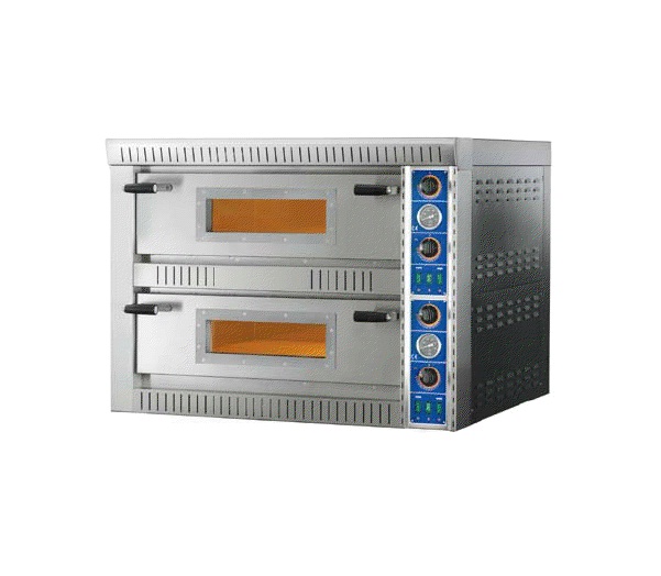 Single block pizza ovens