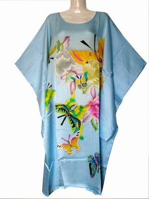 hand-painted silk sleepwear