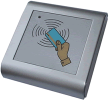 Proximity card reader