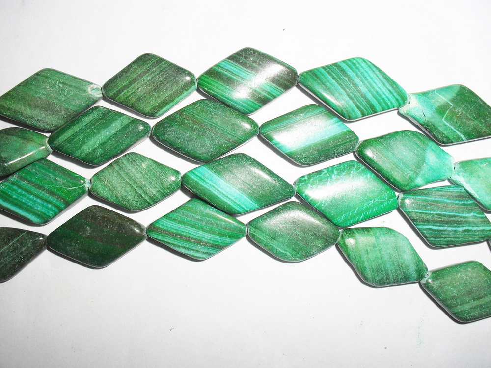 malachite beads semi precious stone