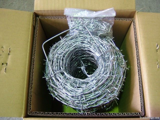 Galvanized &amp; PVC Barbed Wire