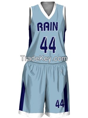 V-Neck Basketball uniform | Basketball uniform Customised Digital / sublimation Printed | Team basketball uniform