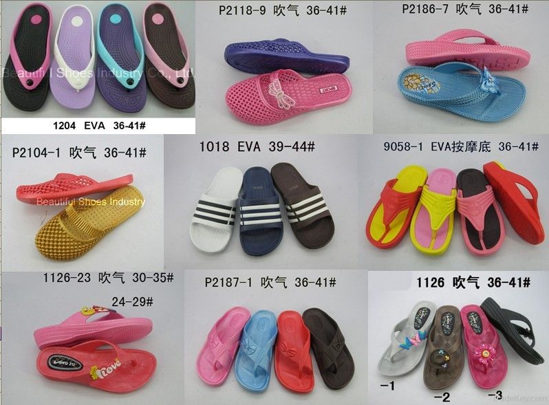 SANDAL, SLIPPER, SHOE, RAIN BOOT MADE OF EVA, PCU, PVC, JELLY