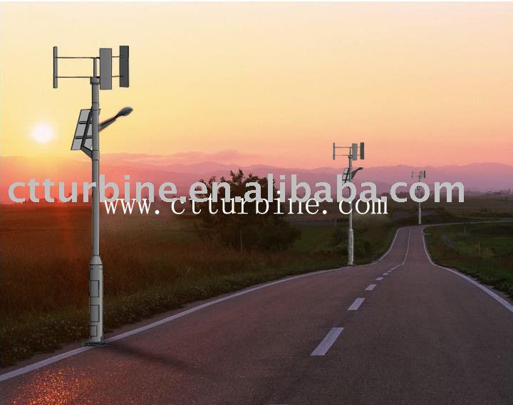 Wind turbine&amp;Solar panel for Street Lamp