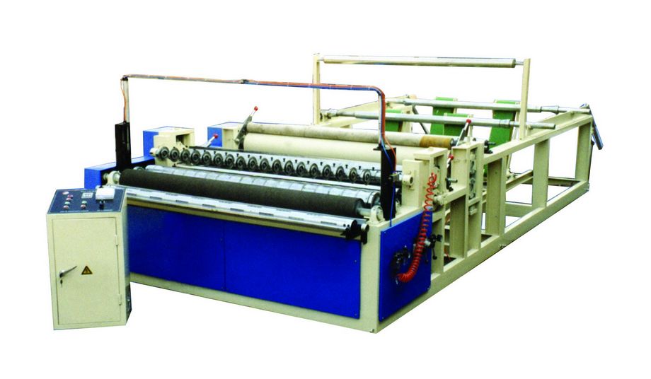 Full-automatic punching rewinding machine