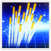 Lanthanated tungsten electrode