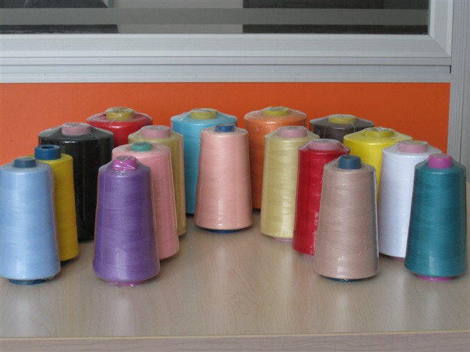 100% spun polyester sewing thread