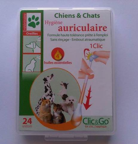 Auricular Hygiene for cats and dogs Clic&Go