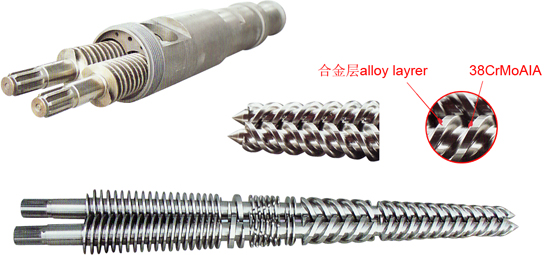 conical twin screw and barrel