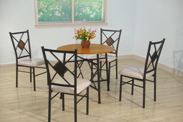 METAL DINING TABLE SET