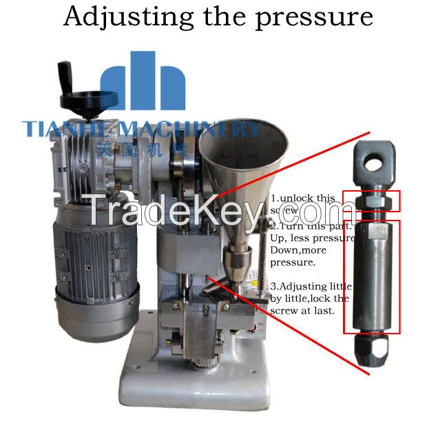 Single punch tablet press machine TDP1 auto type Leight weight