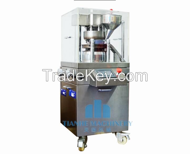 Mini rotary tablet press machine ZP12E with PLC touch screen