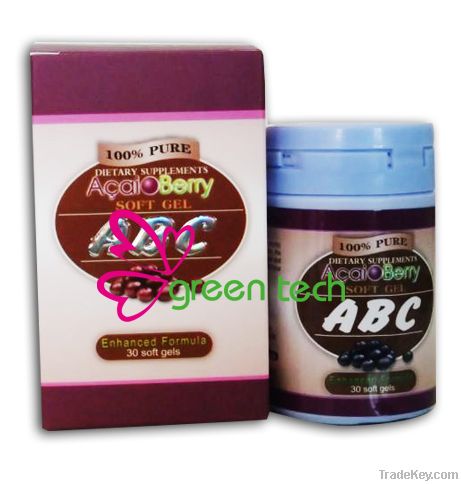 No Side Effects Abc Acai Berry Botanical Slimming Body Pills