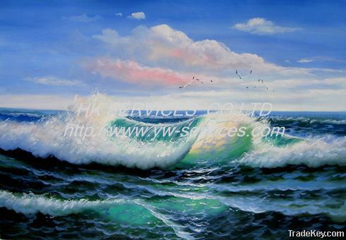 novel design landscape painting for house decor on canvas , gift