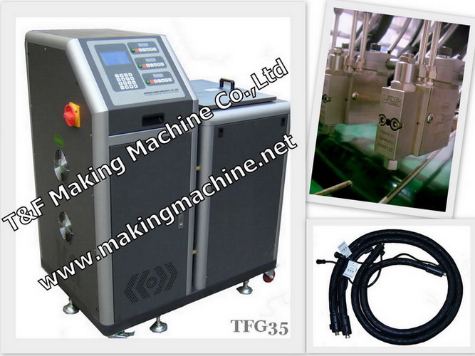 hot melt adhesive machine, hot melt adhesive applicator, gear pump type