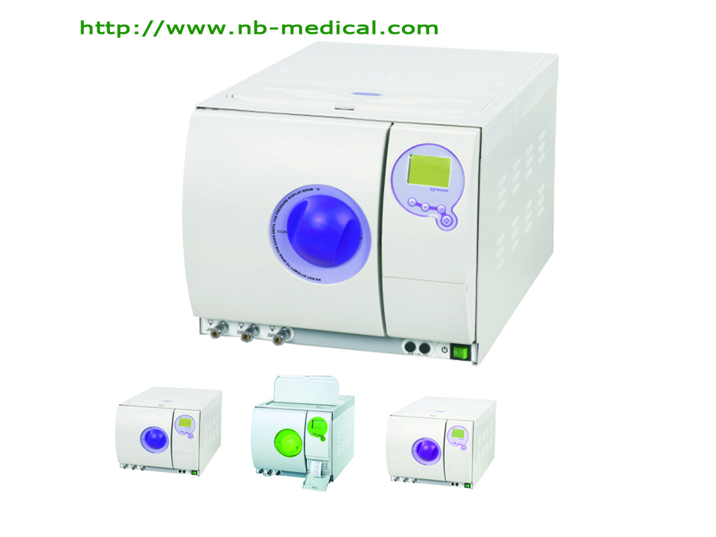 Dental Steam Autoclave Sterilizer with Opening Tank, Printer, LCD