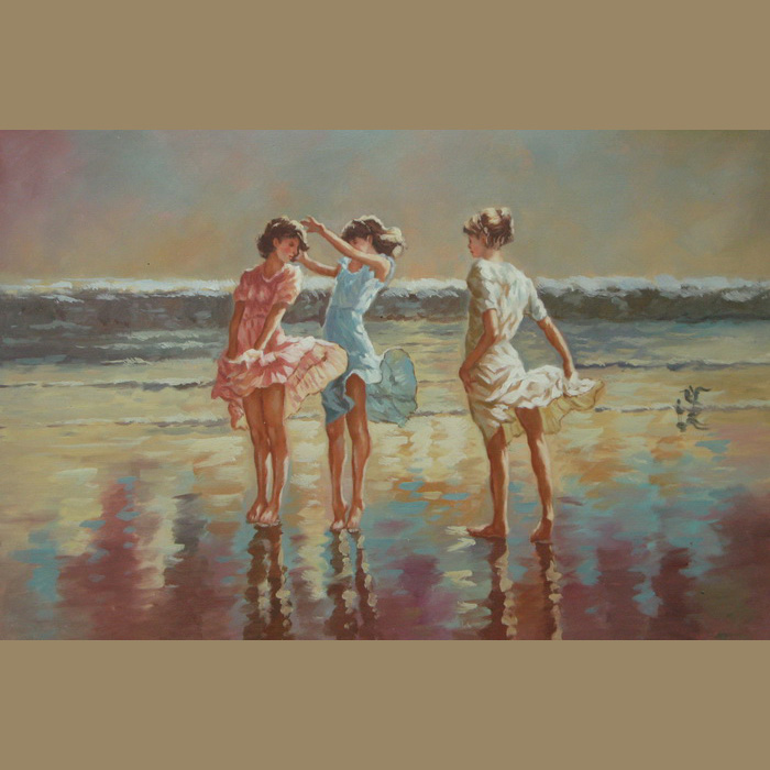 Oil Painting (Beach girls)