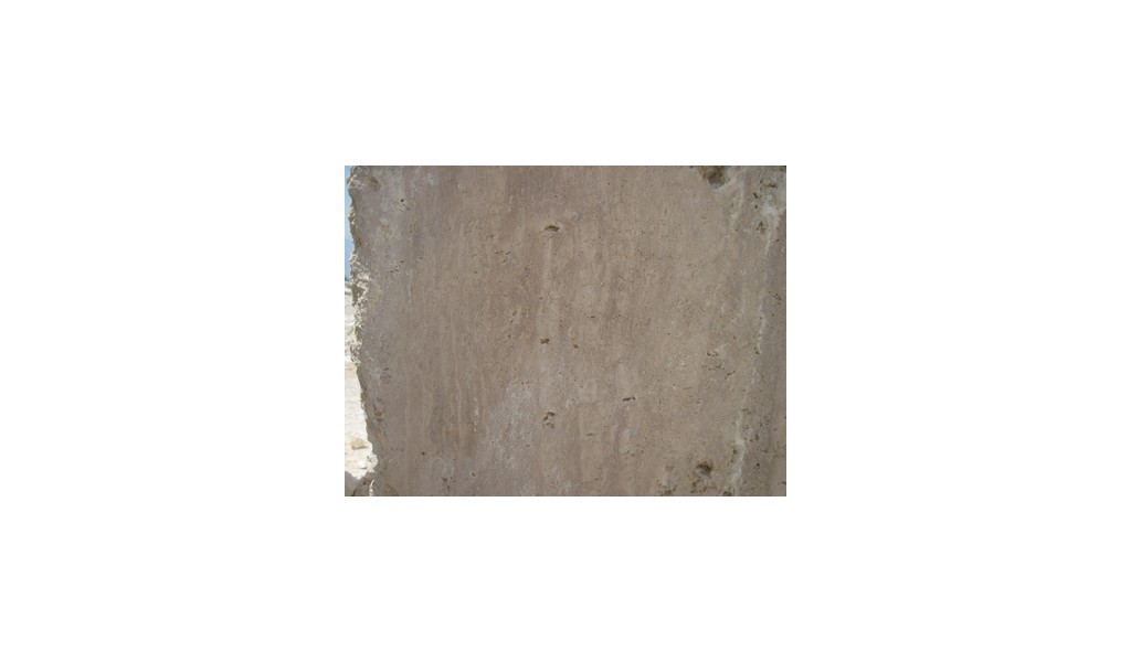 Beige travertine block