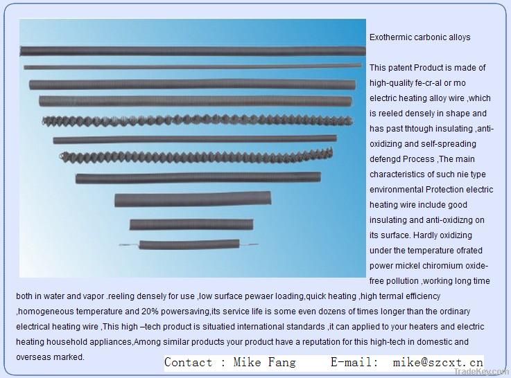 Exothermic carbonic alloys