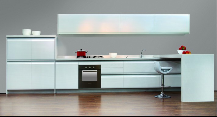 Lacquer kitchen cabinet