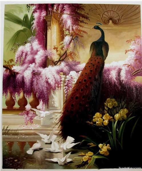 Hot Selling Peacock Oil Painting