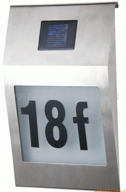 Solar House Number &amp; Solar Address Signs