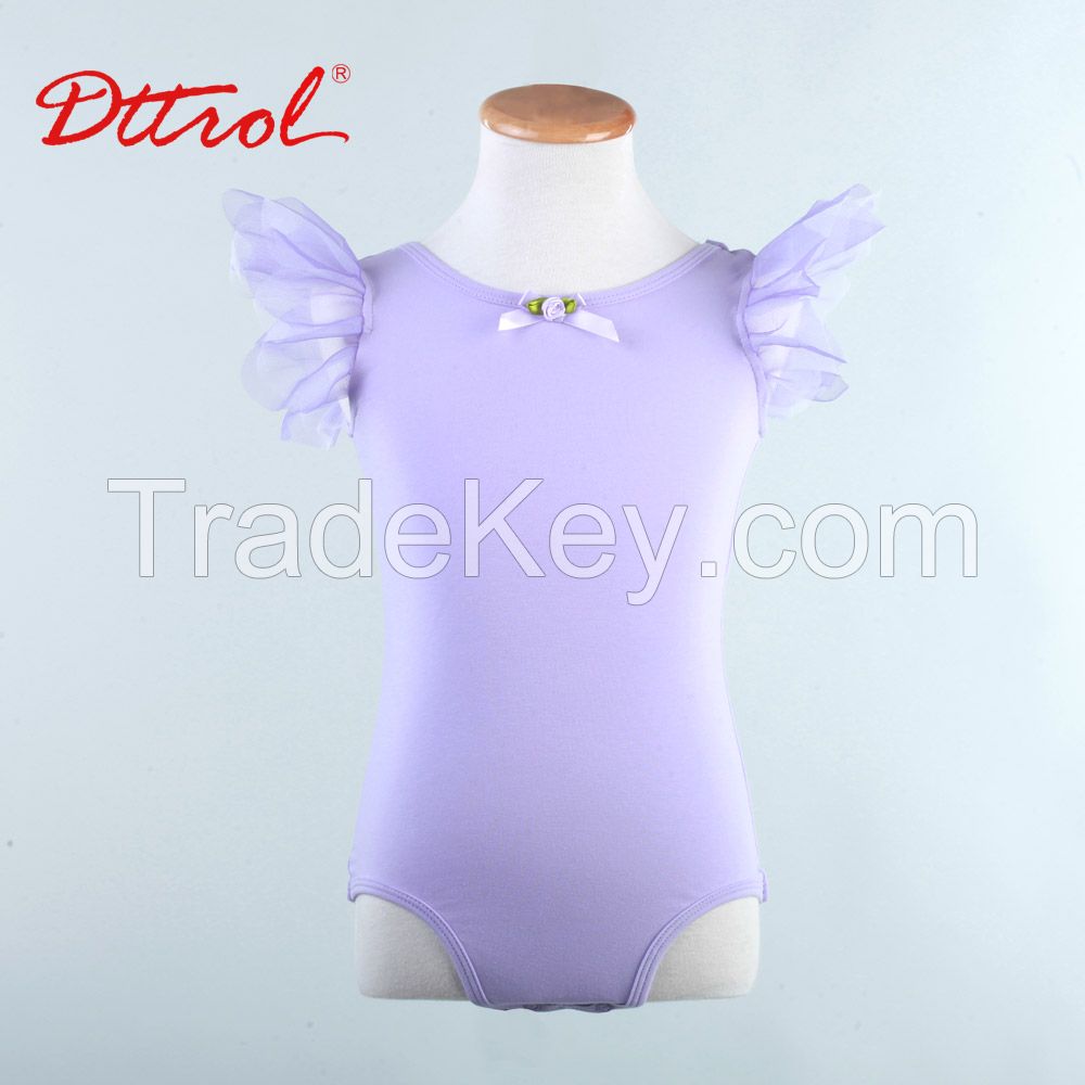 children kids flutter short sleeve ballet leotard ballet dance dress ballet skirt for girlsD031008