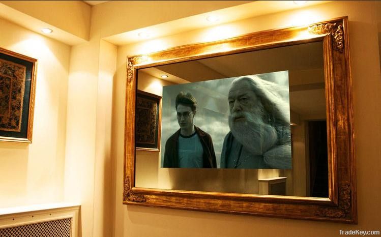 New Wood Frame hd led magic glass tv