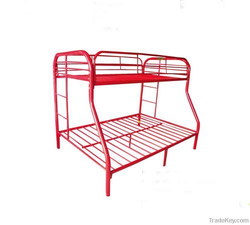 twin over full double decker metal bunk bed for kids