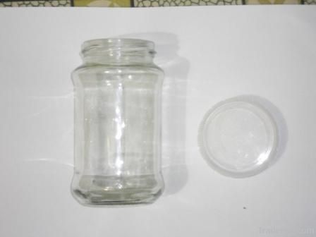 400 Gram Tissue Culture, Clare Glass Jar.