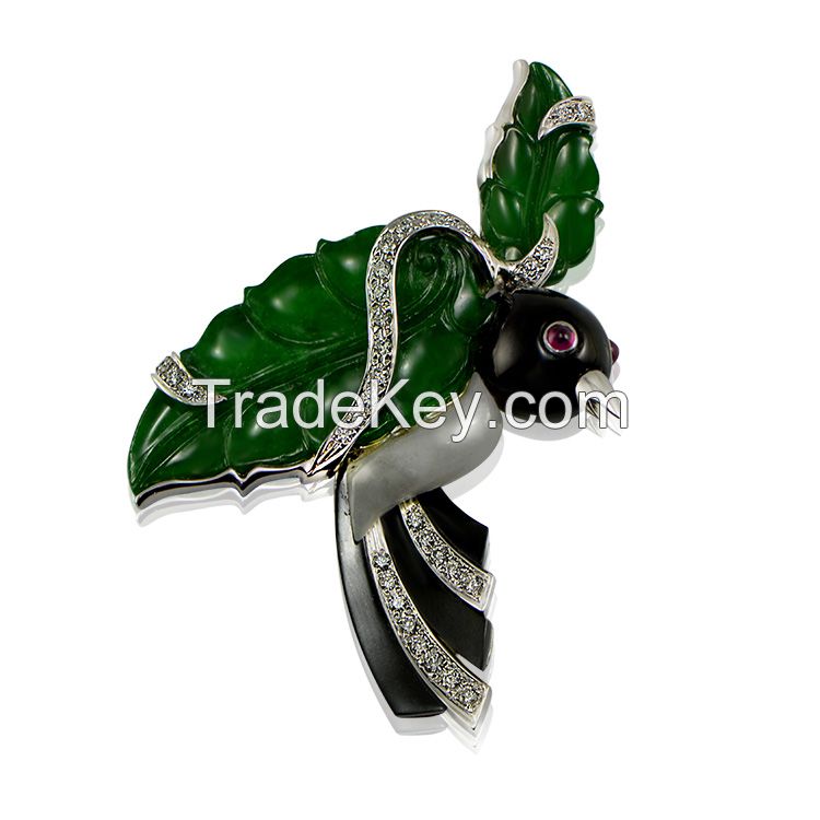 Jade Brooch