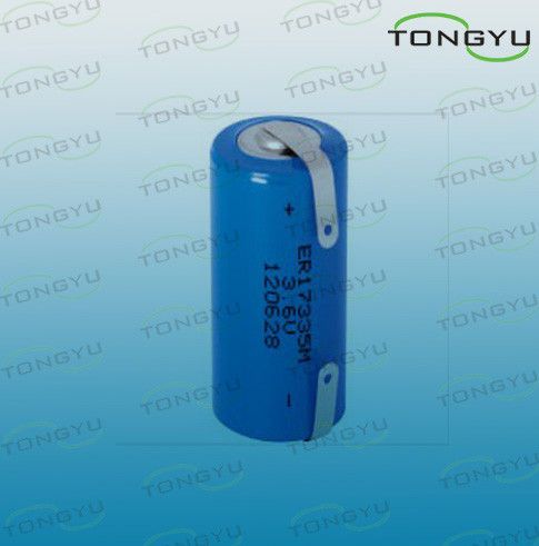 1700mAh ER17335M Li-SOCL2 Lithium Primary Battery, 3.6V Lithium Thionyl Chloride Battery For Radio communication