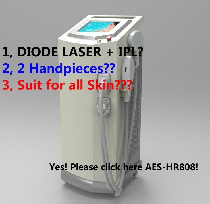 AES-HR808, Diode Laser + IPL for Hair removal and unwanted hair!