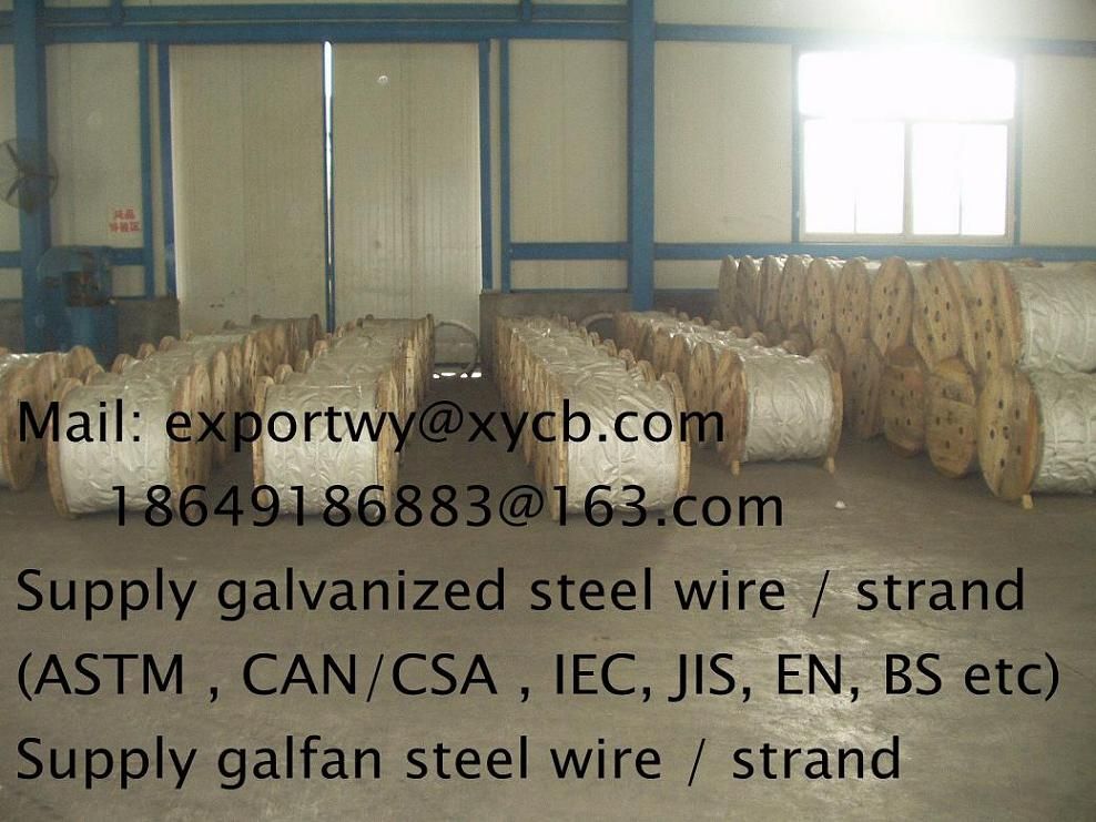 zinc-10%aluminum-mischmetal alloy-coated steel wire strand