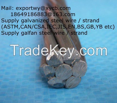 CLASS C zinc coated steel wire strand