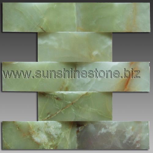 green onyx arc mosaic tile