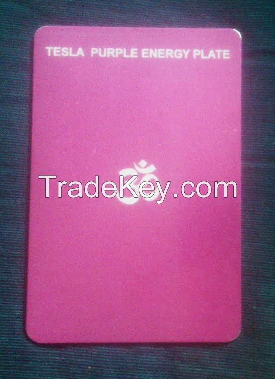 Tesla Purple Energy Healing and Reviving Plates