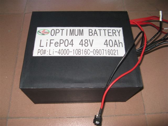 48V 40ah rechargable phosphate battery pack