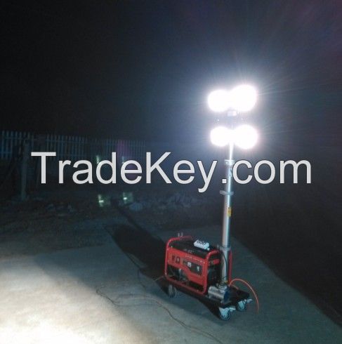 portable mobile generator set lights towers