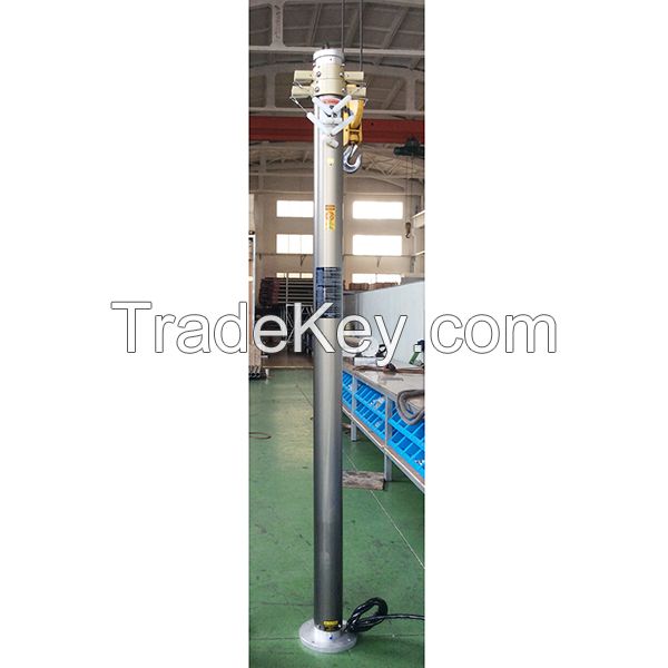 CCTV pneumatic telescopic masts, surveillance mast, pneumatic mast