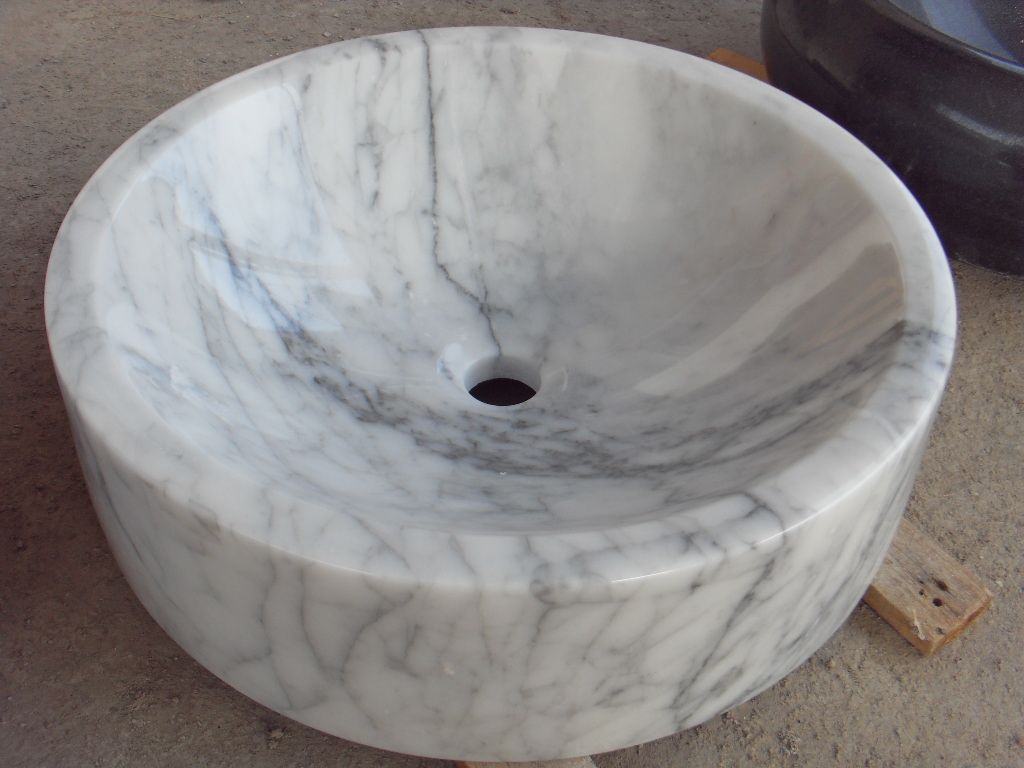 Arabescato Marble Bathroom Sink