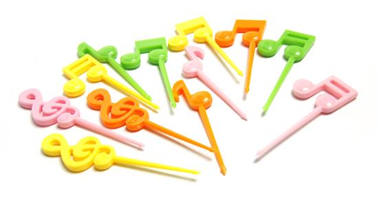 Music notation fruit fork