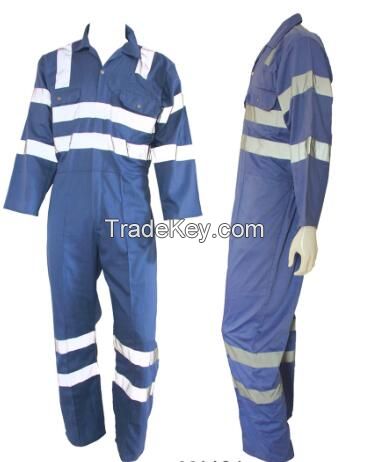 Best selling high quality coverall with reflective tape