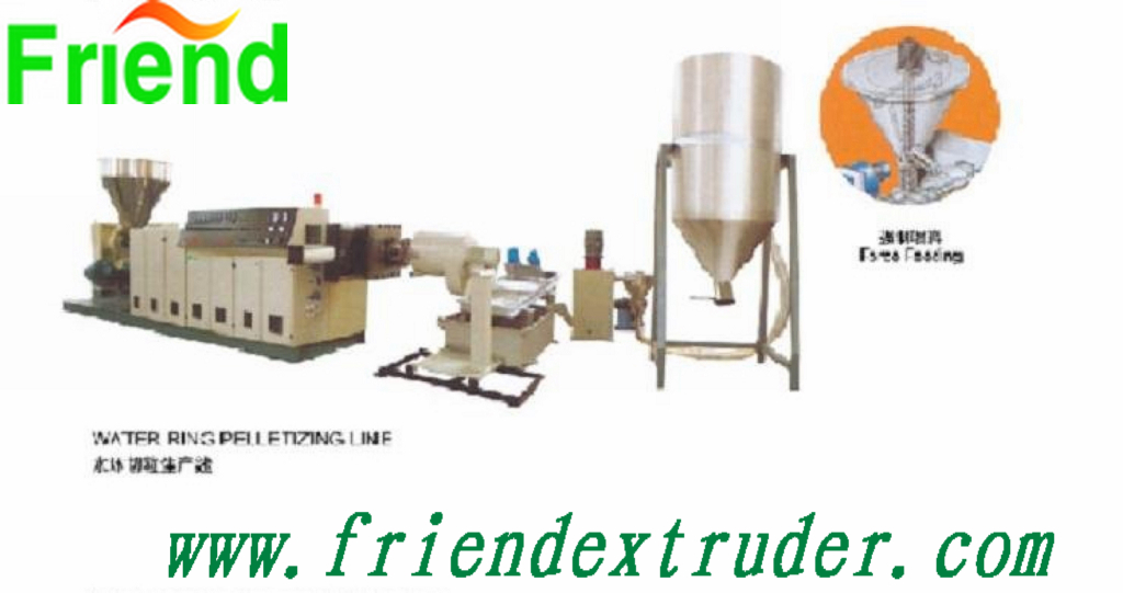 Water ring pelletizing line