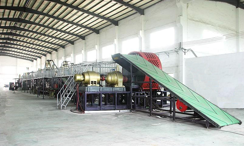 Crumb Rubber Powder Machinery (Waste tire temperature processing)