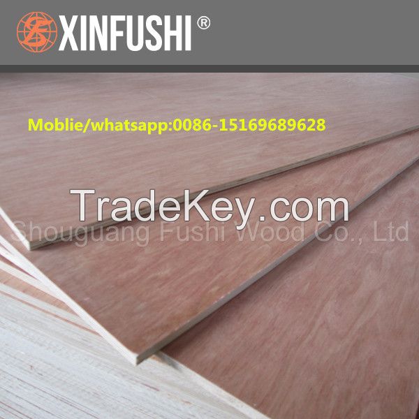 Bintangor faced Poplar core E2 glue commercial  plywood